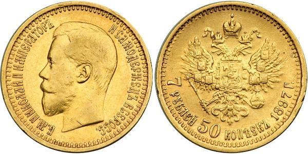 7.5 Рубль Російська імперія (1720-1917) Золото Микола II (1868-1918)