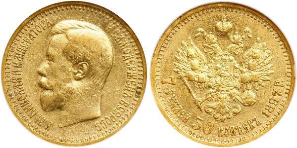 7.5 Рубль Російська імперія (1720-1917) Золото Микола II (1868-1918)