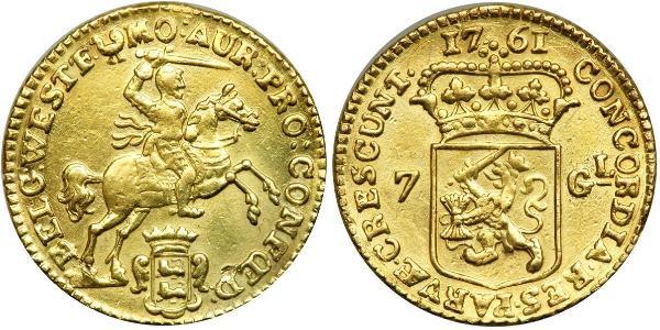 7 Gulden Dutch Republic (1581 - 1795) Gold 