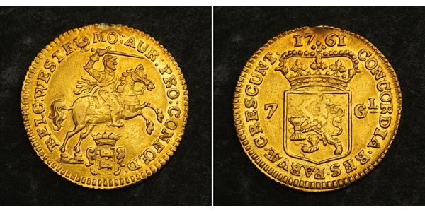 7 Gulden Dutch Republic (1581 - 1795) Gold 