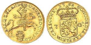 7 Gulden Republik der Sieben Vereinigten Provinzen (1581 - 1795) Gold 