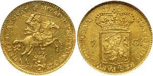 7 Gulden Republik der Sieben Vereinigten Provinzen (1581 - 1795) Gold 