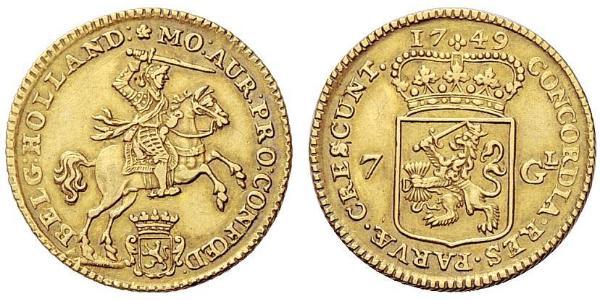 7 Gulden Republik der Sieben Vereinigten Provinzen (1581 - 1795) Gold 