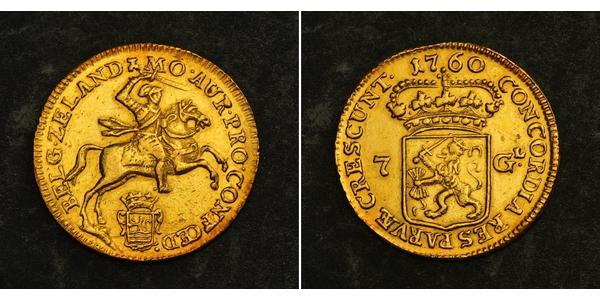 7 Gulden Provinces-Unies (1581 - 1795) Or 