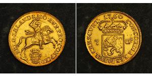 7 Gulden Provincias Unidas de los Países Bajos (1581 - 1795) Oro 