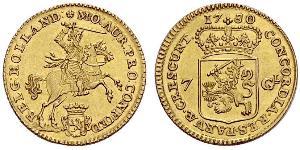 7 Gulden Provincias Unidas de los Países Bajos (1581 - 1795) Oro 