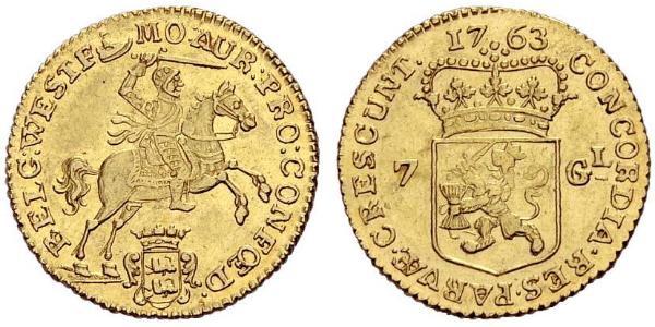 7 Gulden 荷蘭共和國 (1581 - 1795) 金 