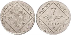 7 Kreuzer Holy Roman Empire (962-1806) Billon Francis II, Holy Roman Emperor (1768 - 1835)