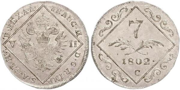 7 Kreuzer Holy Roman Empire (962-1806) Billon Francis II, Holy Roman Emperor (1768 - 1835)