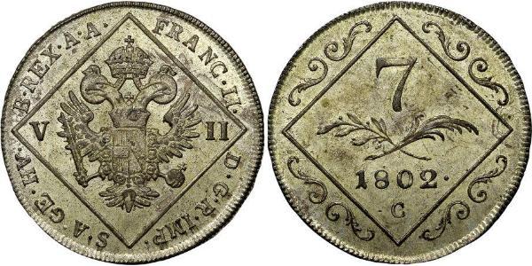 7 Kreuzer Holy Roman Empire (962-1806) Billon Francis II, Holy Roman Emperor (1768 - 1835)