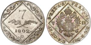 7 Kreuzer 神圣罗马帝国 (962 - 1806) Billon 弗朗茨二世 (神圣罗马帝国) (1768 - 1835)