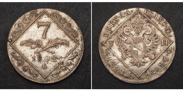 7 Kreuzer 神圣罗马帝国 (962 - 1806) Billon 弗朗茨二世 (神圣罗马帝国) (1768 - 1835)