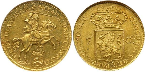 7 Гульден Республика Соединённых провинций (1581 - 1795) Золото 