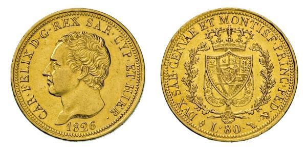 80 Lira Italian city-states 金 卡洛·費利切
