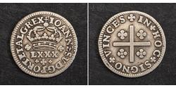 80 Рейс Королівство Португалія (1139-1910) Срібло 