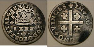 80 Рейс Королівство Португалія (1139-1910) Срібло 