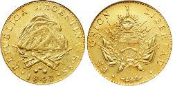 8 Escudo Argentine Republic (1861 - ) Gold 