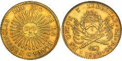 8 Escudo Argentinien (1861 - ) Gold 