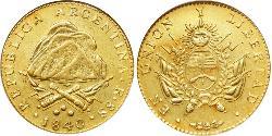 8 Escudo Argentinien (1861 - ) Gold 