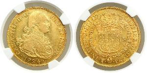 8 Escudo Bolivia Gold Charles IV of Spain (1748-1819)