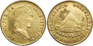 8 Escudo Bolivien (1825 - ) Gold 