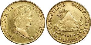 8 Escudo Bolivien (1825 - ) Gold 