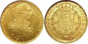 8 Escudo Chile Gold Karl IV (1748-1819)