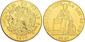 8 Escudo Chile Gold 