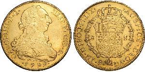 8 Escudo Chile Gold Charles IV of Spain (1748-1819)