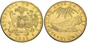 8 Escudo Chile Gold 