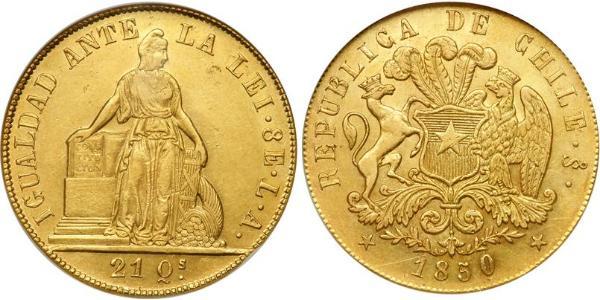 8 Escudo Chile Gold 