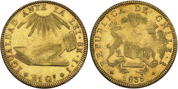 8 Escudo Chile Gold 