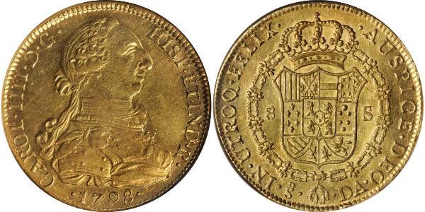 8 Escudo Chile Gold Karl IV (1748-1819)