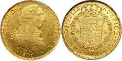 8 Escudo Chile Gold Charles IV of Spain (1748-1819)