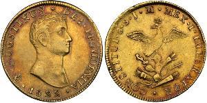 8 Escudo First Mexican Empire (1821 - 1823) Gold Agustín de Iturbide (1783 - 1824)