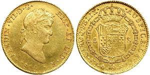 8 Escudo First Mexican Empire (1821 - 1823) Gold Ferdinand VII of Spain (1784-1833)