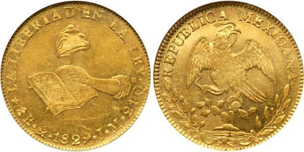 8 Escudo First Mexican Republic (1824–1835) Gold 