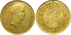 8 Escudo Guatemala Gold Ferdinand VII of Spain (1784-1833)