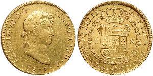 8 Escudo Kaiserreich Mexiko (1821 - 1823) Gold Ferdinand VII. von Spanien (1784-1833)