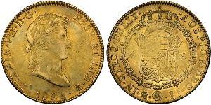 8 Escudo Kaiserreich Mexiko (1821 - 1823) Gold Ferdinand VII. von Spanien (1784-1833)