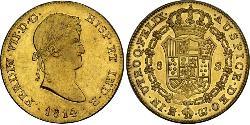 8 Escudo Kingdom of Spain (1814 - 1873) Gold Ferdinand VII of Spain (1784-1833)