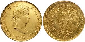 8 Escudo Peru Gold Ferdinand VII of Spain (1784-1833)