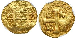 8 Escudo Peru Gold Philip V von Spanien (1683-1746)