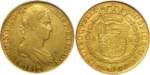 8 Escudo Peru Gold Ferdinand VII of Spain (1784-1833)