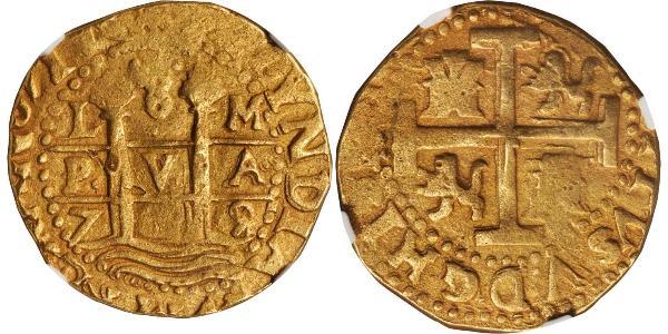 8 Escudo Peru Gold Philip V of Spain(1683-1746)