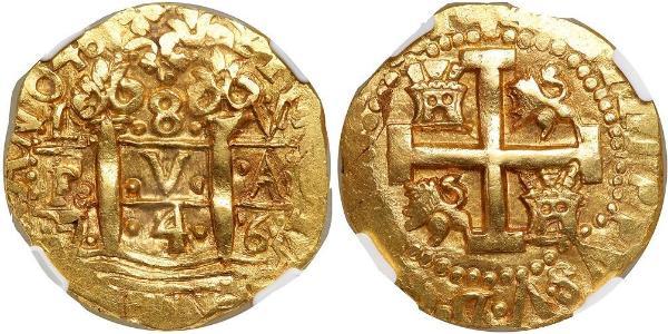 8 Escudo Peru Gold Philip V von Spanien (1683-1746)