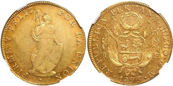 8 Escudo Peru Gold 