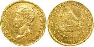 8 Escudo Plurinational State of Bolivia (1825 - ) Gold Simon Bolivar (1783 - 1830)