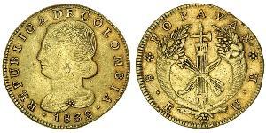 8 Escudo Republic of New Granada (1831–1858) Gold 