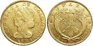 8 Escudo Republic of New Granada (1831–1858) Gold 